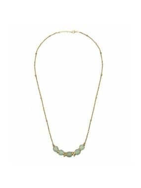 PURPOSE JEWELRY JASMINE NECKLACE IN SEAFOAM GREEN